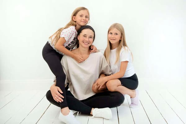 Långa barnleggings - Svarta 110-116 cm