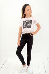 Långa barnleggings - Svarta 110-116 cm
