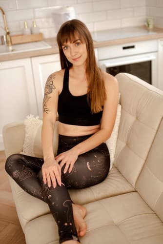 Korkeavyötäröiset pitkät leggingsit - Mystic L