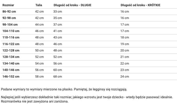 Långa barnleggings - Kanelmuffin 98-104 cm