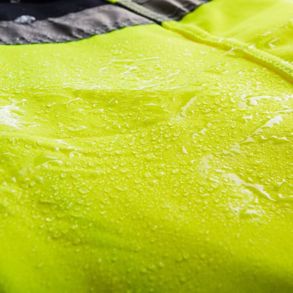 Softshell-advarsels-arbejdsbukser, gule, str. M