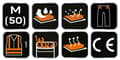 Miniatyrbillede 1 af 9: Softshell-advarsels-arbejdsbukser, gule, str. M