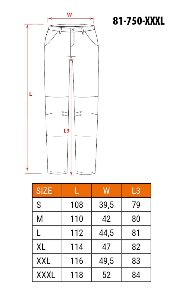 Hi-Vis Softshell arbejdsbukser, gule, str. XXXL