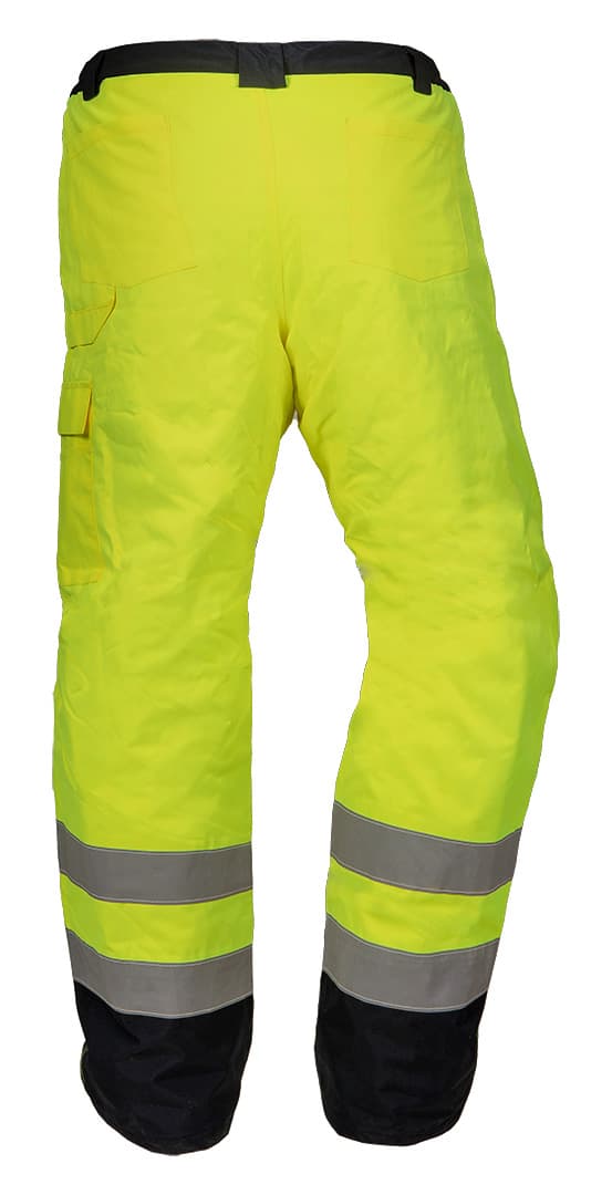 Advarselsisolerede arbejdsbukser, gule, str. XXL