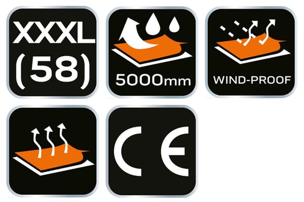 Softshell arbejdsbukser, størrelse XXXL