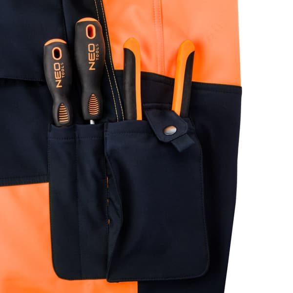 Softshell arbetsbyxor, orange, storlek XXXL