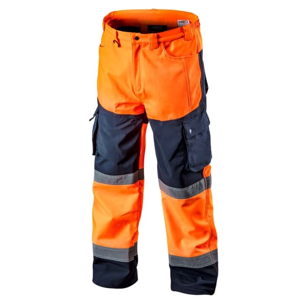 Softshell arbetsbyxor, orange, storlek XXXL