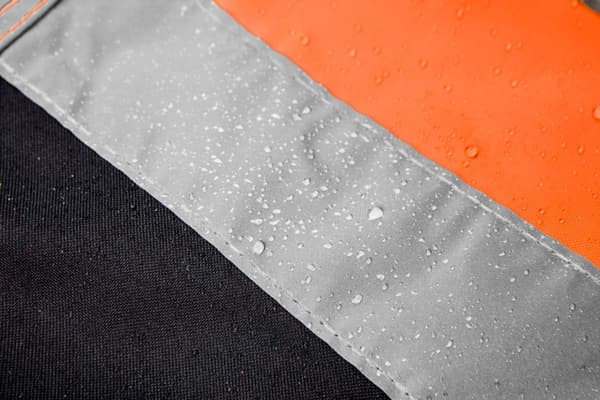 Vandtætte advarselsarbejdsbukser, orange, str. XXL