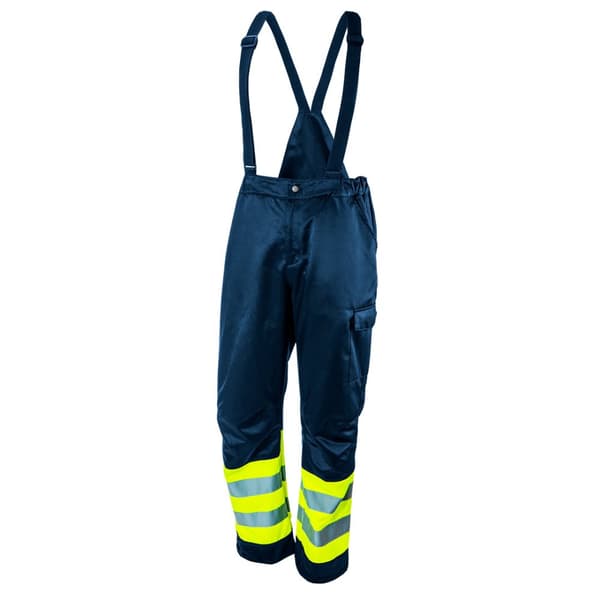 Arbejdsbukser, advarsel, marineblå, str. S