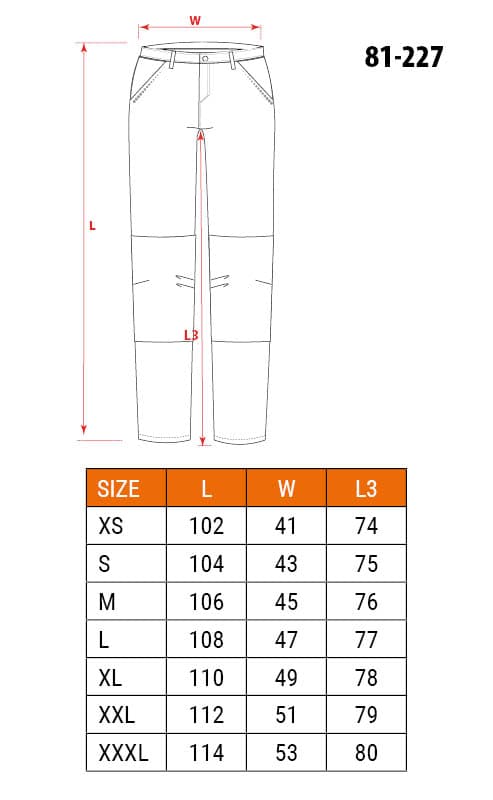 PREMIUM arbejdsbukser, 100% bomuld, ripstop, str. XXXL