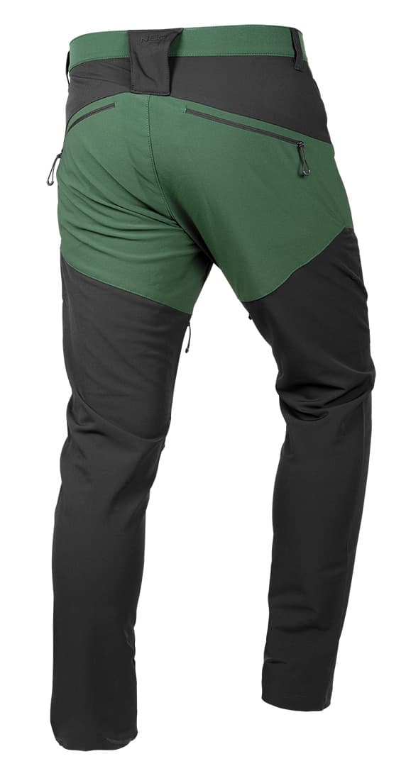 OUTDOOR työhousut, 4 suuntaan stretch, vihreä-harmaa, koko XXXL