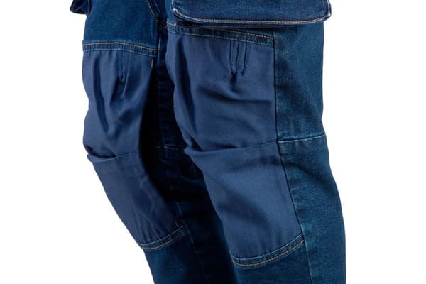 DENIM arbejdsbukser, forstærkede knæ, str. XXXL