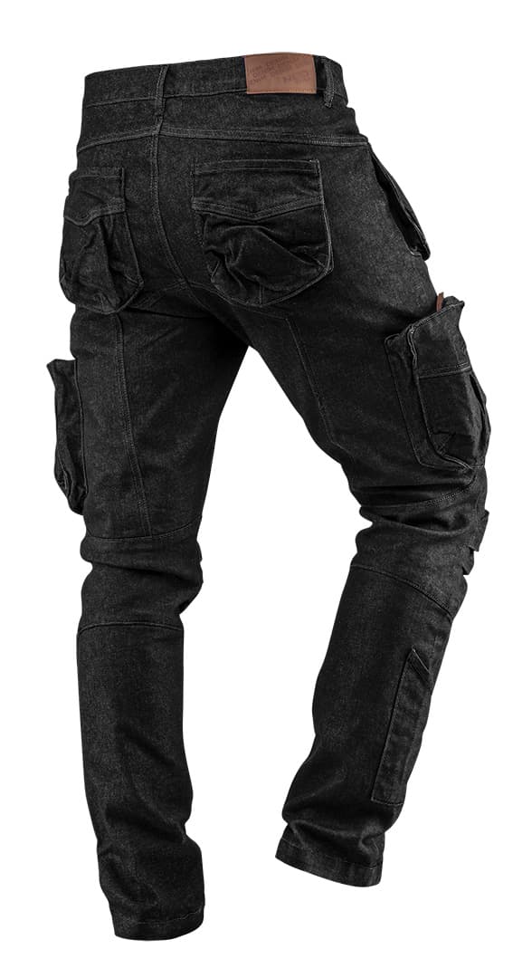 DENIM 5-lommers arbejdsbuks, sort, str. XXXL