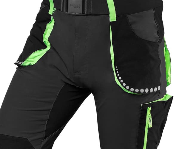 PREMIUM arbetsbyxa, 4-vägs stretch, svart, storlek L
