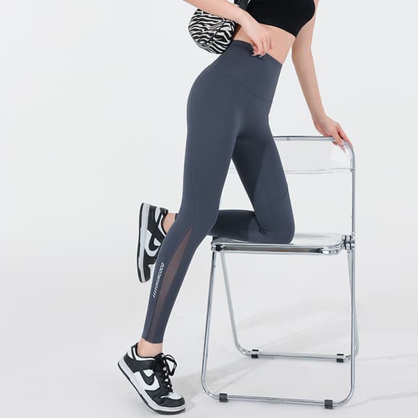 INF Sömlösa yogaleggings med fickor för kvinnor - Hög midja träningstights