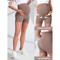 Miniatyrbillede 5 af 6: INF Graviditets Capri Leggings, 2-pak Over maven Trænings Yogabukser
