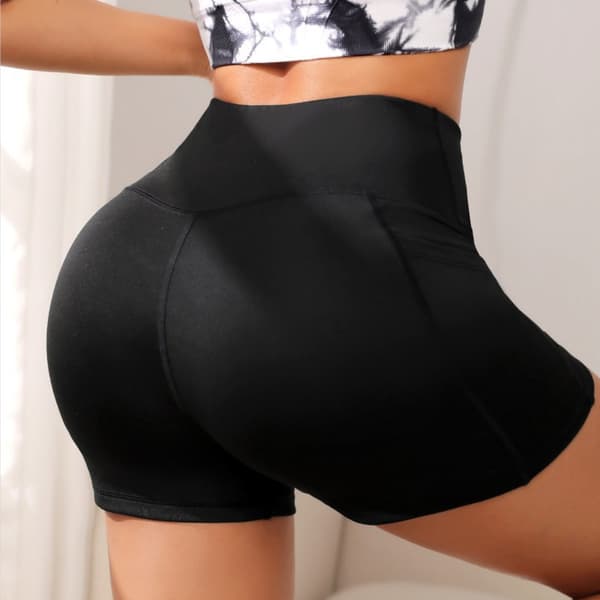 INF Yoga Shorts Dam, Hög Midja Träningshorts för Löpning, Gym, Fitness