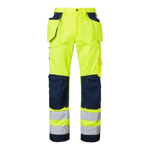 2516 Craftsmen Trousers Fluorescent yellow/navy Unisex