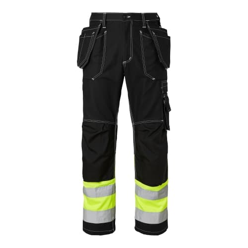 2515 Craftsmen Trousers Hi-Vis Black/fluorescent yellow Unisex