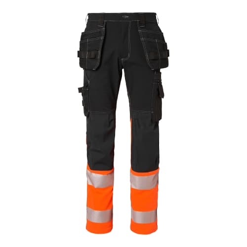 312 Craftsmen Trousers Black/fluorescent orange Unisex