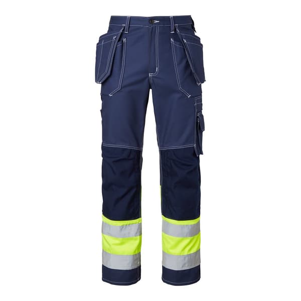 2515 Craftsmen Trousers Hi-Vis Navy/fluorescent yellow Unisex