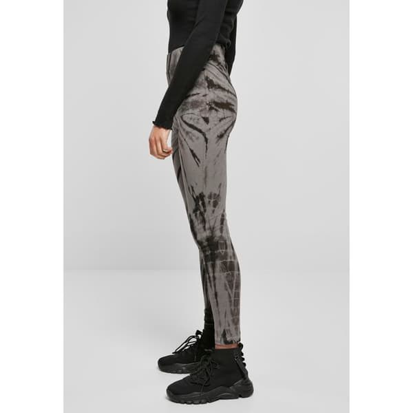 Legging dam - Urban Classics - Bomull - Hög midja - Tie dye-look - Bekväm
