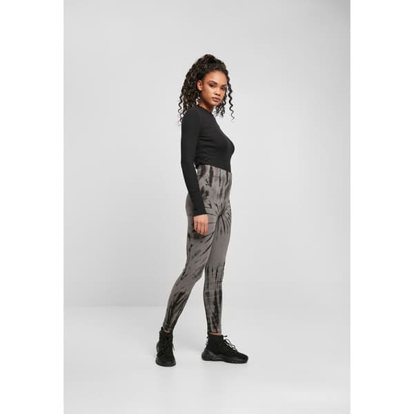 Legging dam - Urban Classics - Bomull - Hög midja - Tie dye-look - Bekväm