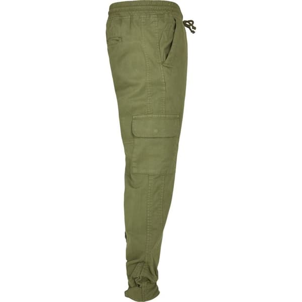 Cargo Byxor - Urban Classics - Militär - Olivgrön - Stora Storlekar - Elastisk Komfort