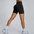 Miniatyrbillede 5 af 10: INF Høje yogashorts med påsyet vaskeanvisning