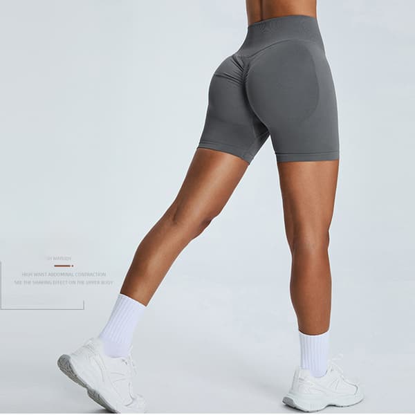 INF Yogashorts med hög midja och etikett
