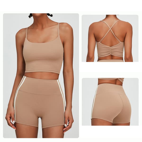 INF Criss Cross -urheiluliivit ja -leggingsit -setti