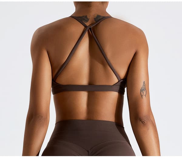INF Criss Cross Sports-BH og Leggings-sett