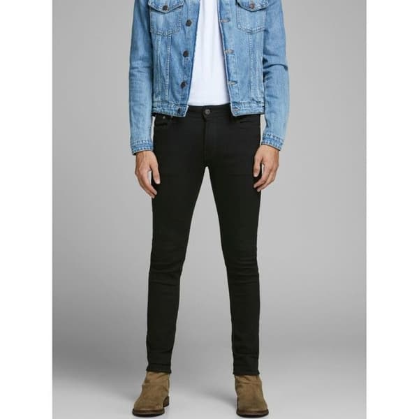 Jean Skinny - Jack &amp; Jones - Iliam Original 009 - Svart - Standardstorlek - Herr