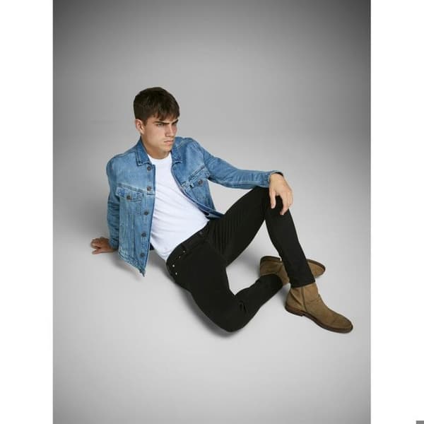 Jean Skinny - Jack &amp; Jones - Iliam Original 009 - Svart - Standardstorlek - Herr