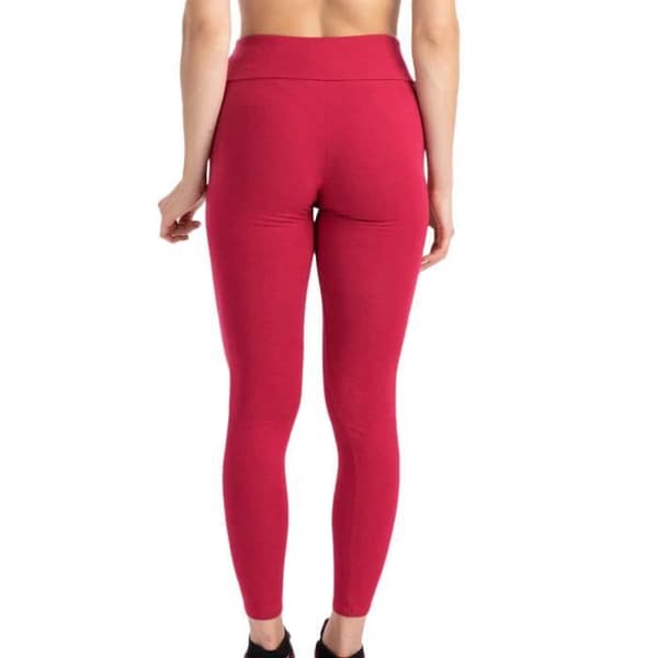 Legging Dam Mizuno Athletic - Rosa - Hög midja - Tryckt logotyp - Standard passform
