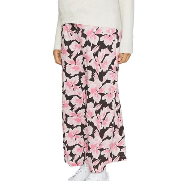 Byxor - MAMALICIOUS - Poetry - Noir/Rosa - 100% Viskos - Elastisk Midja