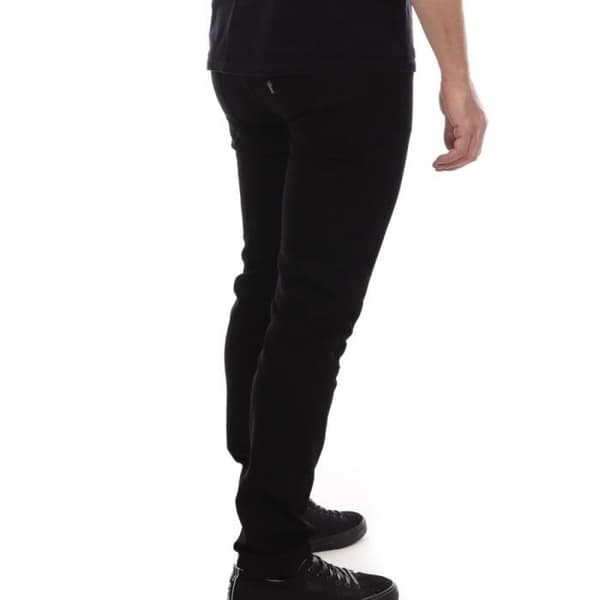 Jeans för män Schott TRD - Svart - Slim fit - 98% bomull, 2% elastan