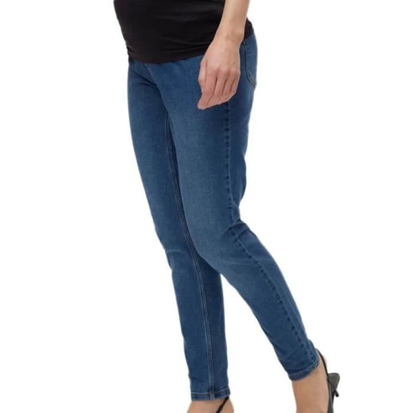 Jean de graviditet Skinny Blå Kvinna Mamalicious Mecho