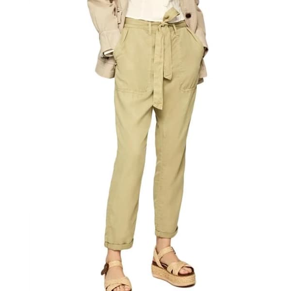 Dambyxor Pepe Jeans Drifter - Slim Fit - Beige - Med knytbälte