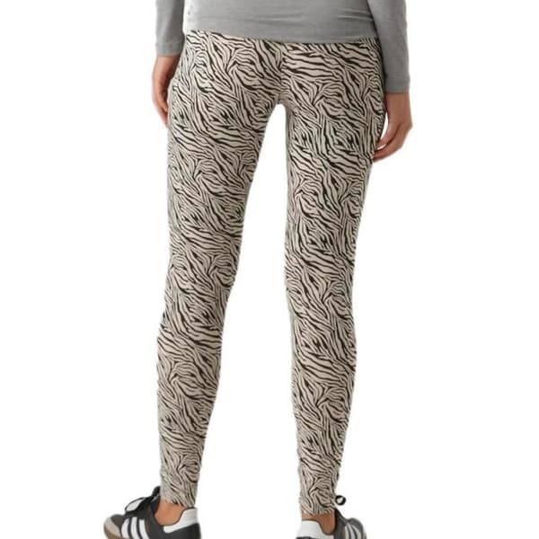 Graviditetsleggings Beige/Svart Kvinna Mamalicious Lemma - Pack om 2 - Regular Fit - 95% Bomull – 5% Elastan