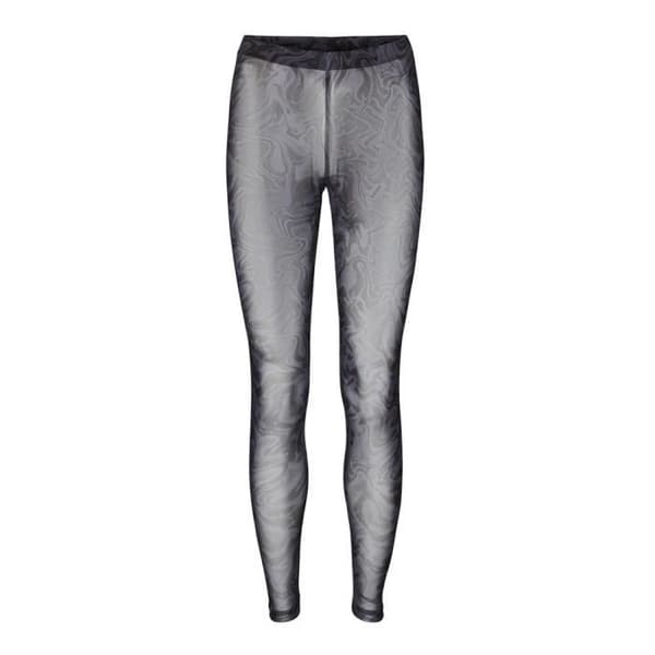 Leggings Dam - Vero Moda - Lia - Elastiskt Midjeband - Mönstrad - Transparent Tyg