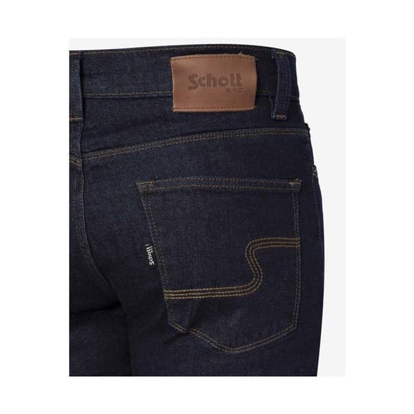 Jeans Herr Schott TRD - Slim Fit - Marin - 5 Fickor - 98% Bomull