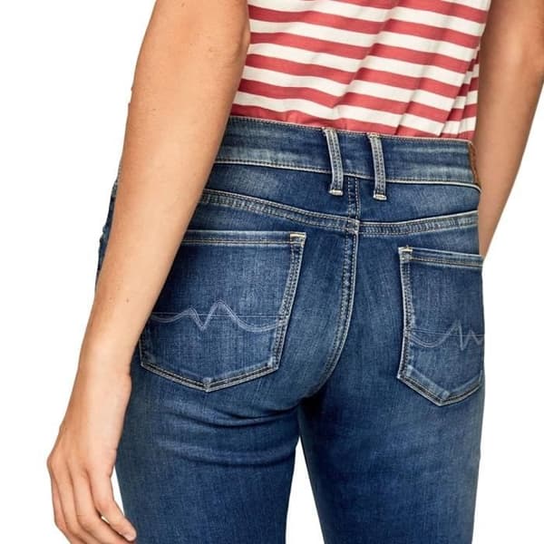Jeans Skinny Blå Dam Pepe Jeans Soho - Skinny Passform - Stretch Jeans - 5 fickor