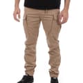 Miniatyrbild 1 av 2: Cargo Pants - SCHOTT - Relax - Beige - Rakt snitt - Elastisk midja