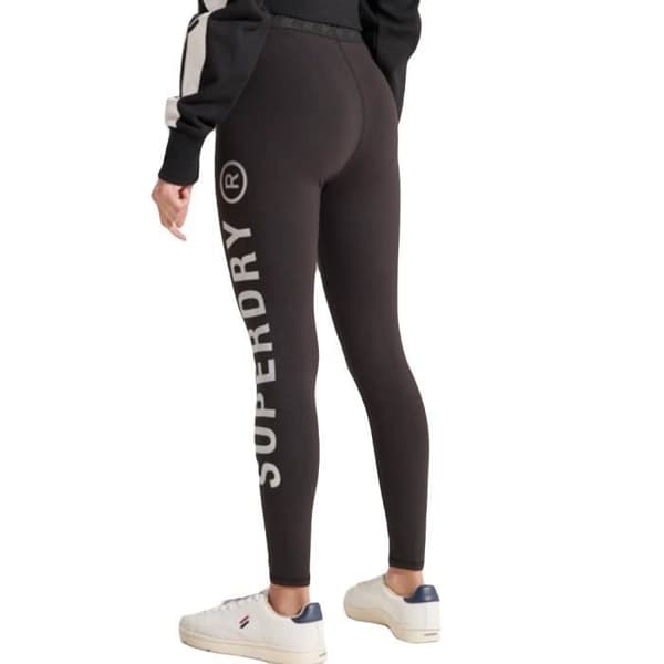 Legging Superdry Dam Essentiel 7/8 Svart Polyester