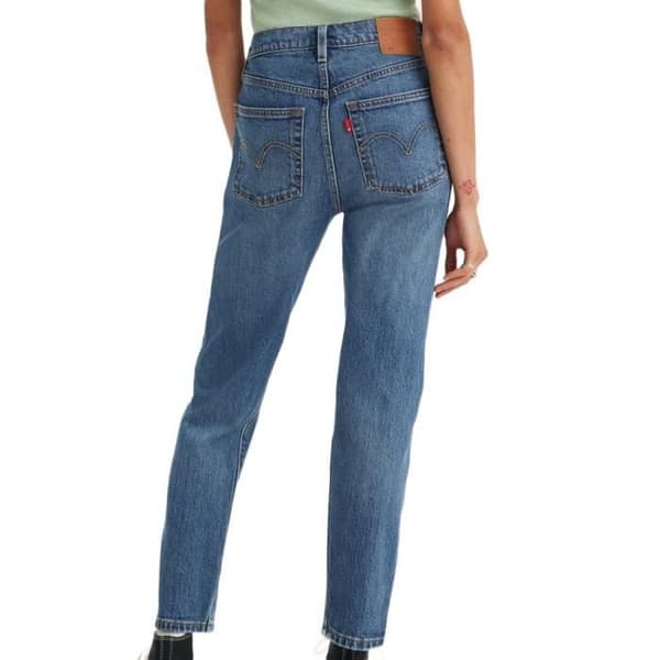 Blue Cropped Jeans för damer Levi's 501 Orignal