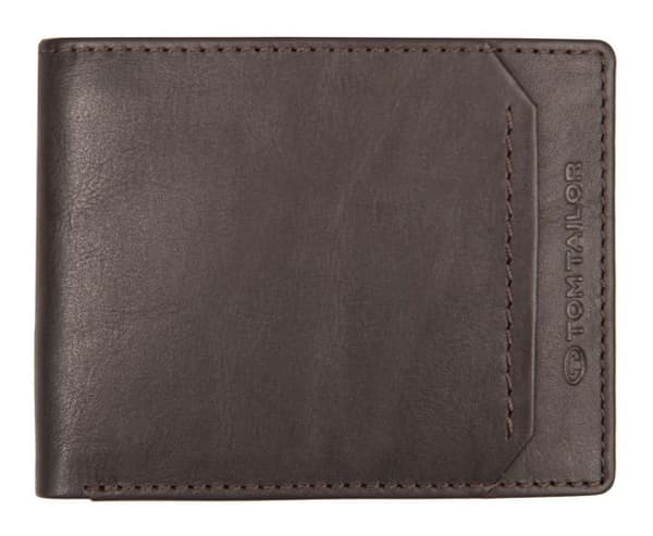 TOM TAILOR Mörkbrunt plånbok för män - Sam Jeans Plånbok Mörkbrun 209240