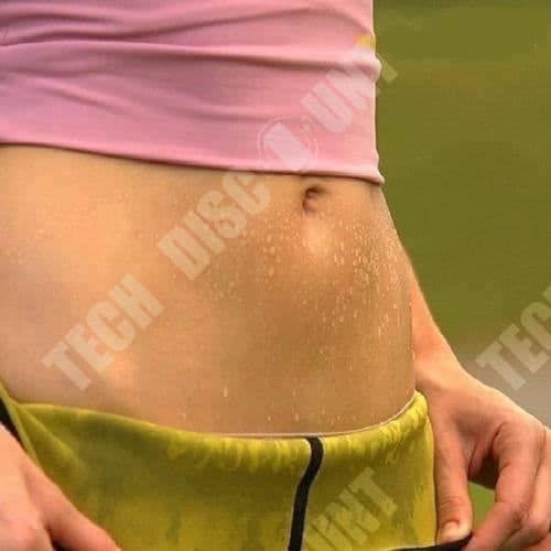 Träningsleggings, svettas/multilager sauna i svart neopren med gula detaljer / Bekväm och snygg / Träning, sport, yoga