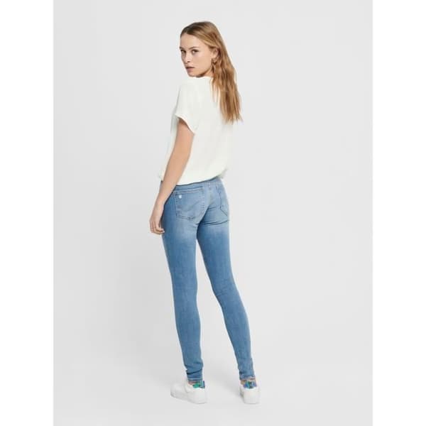 Damjeans Only Coral life - mellanblå denim - 25x34