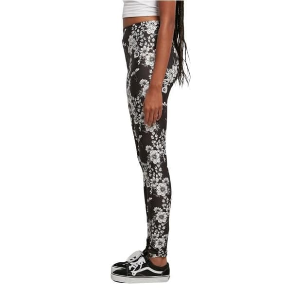 Urban Classics Soft AOP damleggings - svarta - XL
